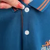 Męskie polo Summer 100% bawełniane koszule polo luksusowe hafty krótkie rękawe biznes swobodny kolor prosty mężczyzna tshirts 4xl 230815