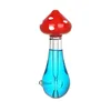 Colorful Mushroom Style Freezable Liquid Pyrex Thick Glass Pipes Handmade Portable Filter Dry Herb Tobacco Spoon Bowl Smoking Bong Holder Handpipes Hand Tube