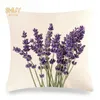 Cuscino case di lavanda custodia per la casa retrò divano di divano decorativo cuscino coperchio letto sedia auto decorazione per ufficio decorazione quadrata hkd230817