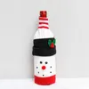 Christmas Wine Bottle Bags Xmas Santa Reindeer Snowman Wine Bottle Covers Gift Bags for Christmas Party Dining Table Decorations