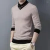 Suéteres masculinos suéter de lã de lã Botões de moda de inverno masculino malha jumper caxemira knitwear longa com mangas compridas