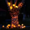 Inne imprezy imprezowe Halloween Decoration 3D LED Skull Stakes Lights Solar Battery Operatne ścieżka do ganku na werandzie Trawnik 230816