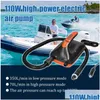 Pneumatic Tools Electric Air Pump 20Psi High Pressure Dual Stage -Off Inflation With 6 Nozzles For Inflatable Boat Surfboard Drop De Dhhqr