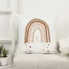 Caixa de travesseiro Alfabeto arco -íris A B C Padrão de impressão Sofá Capa de almofada de case de linho de casas de linho de casas de casas de festa de partida HKD230817