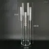 Candle Holders 10pcs Clear Acrylic Candlesticks For Weddings Event Party - 5-Headed Candelabra Wedding Decoration Centerpiece