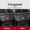 Auto interieur Molding Carbon Fiber Auto Sticker CD Centrale bedieningspaneel Cover Strips voor Audi Q3 2013-2018 Accessoires197G