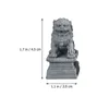 Objetos decorativos Figuras estátua foo shui feng figurina cães de pedra miniatura escultura decoração guardião chinesa prosperidade decoração par fu mini 230817