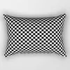 Pillow Case 30*50cm Simple Black and White Geometric Decorative cases Polyester Throw Case Plaid Grid Geometric Cushion Cover HKD230817