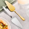 Rvs Pizza Pie Cake Server Schop Cutter Houder Overdracht Driehoekige Spade Spatel Bakken W0081