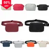 Waist Bags Luxury lulu Metal sign fanny pack belt Bag everywhere designer bum chest yoga bag bumbag nylon Womens mens outdoor Fleece Shoulder Crossbody g3VH# eses