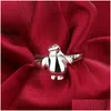 Pierścienie klastra moda 925 szterling sier biżuteria przezroczystą motywy zwierząt sześciennych kobiety dzwonią luksusowe hurtowe dostawa dhubd