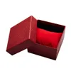 Sieradenboxen 10 stks Watchbox 85*85*53mm cadeau -pols Watch Black Box Paper Decoratie Bracelet Box Paper Sponge Pillow Sieraden Accessoires 230816