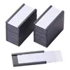 Other Retail Supplies 50Pcs Magnetic Label Holders With Data Card Clear Plastic Protectors For Metal Shelf 1 X 2 Inch 230816