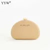 Hobo Women Evening Clutch Bags Fashion Semicircle Purse Luxury Shoulder Crossbody Bags Wedding Party Banket Prom Gold Green Clutches HKD230817