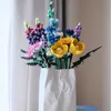 블록 낭만적 인 10313 야생화 꽃다발 꽃 빌딩 블록 창조적 인 홈 데스크 식물 장식 조립 B 장난감 선물 Girl R230817
