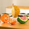 Block Frukter Byggnadsblock Fruktsimuleringsmodell för barns pusselmonterade leksaker Handgjorda Micro B födelsedagspresenter R230817