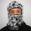 BeanieSkull Caps 1 Stück Y2K Quaste Balaclava Distressed Gestrickte Vollgesichts-Skimaske Shiesty Mask Colorblock Balaclava Knit Fuzzy Balaclava 230816