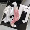 Spring i lato cienkie bawełniane skarpetki Tube Sock Sock Femal Sock Socite Temperament Kontrast Kolor INS Trendy Socks