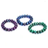 Strand Boeycjr 16 mm coloré du ciel étoilé Imitation Natural Stone Bracelet Resin Bouddha Perle pour hommes ou femmes
