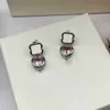 Women Luxury Designer Fashional Pendant Earrings Jewelry For Women Valentine Day Gift For Girlfriend With Box