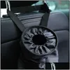 Other Interior Accessories Portable Car Seat Back Garbage Bag Trash Can Leak-Proof Dust Holder Case Box Styling Oxford Cloth Drop De Dh4Ag