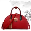 Hobo hochwertige Modehandtaschen Neue Frauentasche Braut Tasche Chinesische Nationalwind gesticktes Schulter Tide Handtasche HKD230817