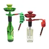 Decorative Plates Water Pipe Smoking Bottle Stem Hookah Kit Liquor Glass Chicha Set Vodka Hookha Champagne Travel Whiskey Shicha Beer Wine Sheesha 230816