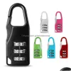 Other Household Sundries Mini Padlock For Backpack Suitcase Stationery Password Lock Student Children Travel Gym Locker Security Met Dhkdp