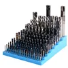 Verktygslåda 187 Grid Milling Cutter Storage Borr Bit Tray 3 25mm Diameter Router Bits Organizer Placering Verktygslåda 230816