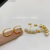 Stud Fashion Designer Earrings For Women Stud Earrings Pearl Jewelry Gold Letters Hoop Earring Diomond Box Wedding Ear Studs Charm New 22012203 Z230817