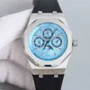 Ruch Watch Waterproof AP Mens Automatyczny zegarek mechaniczny Moda 41 mm ośmioboczne ramki