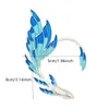 Sırtlar Küpe Moda Pikişsiz Kulak Klipsi Gradyanı Buz balığı Kemik Deniz Mavisi Balık Kuyruklu Hook Kız Mücevher Mücevher Aksesuarları