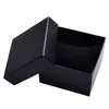 Sieradenboxen 10 stks Watchbox 85*85*53mm cadeau -pols Watch Black Box Paper Decoratie Bracelet Box Paper Sponge Pillow Sieraden Accessoires 230816