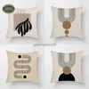 Pillow Case Abstract Creative Cases for s 45x45cm Decorative Cushions Peachskin Cushion Cove Sofa Home Decoration cover HKD230817