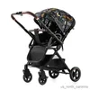 Barnvagnar# lyxig baby barnvagn fyra hjul barnvagn kan sitta eller ligga ner stötdämpning barnvagn för baby lättvikt baby barnvagn R230817