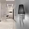 Wandlamp ipe cavalli brunilde modern roestvrijstalen voor slaapkamer sconce met schaduw retro lampen lichte tinten