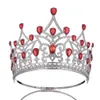 Bruiloft haar sieraden Levery Miss International Queen Baroque Crown Zirkon Big Crown for Miss Pageant 230816
