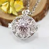 Подвесные ожерелья 1pc Crystal Locket со стеклянным шариком