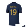 Yoga outfit 2022 Soccer Jerseys French Football Shirt Benzema Mbappe France National Team Dembele Griezmann Lloris Giroud Coman Men Dhyid