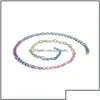 Ketten Halsketten Anhänger Schmuck 2 Meter 2,5 mm Regenbogen Halsketten Armband DIY verlängerte Verlängerungskette Mticolor Extender Schwanz für Maki DHFVC