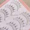 False wimpers 5pairs natuurlijke lagere valse wimpers Japanse stijl dunne band wispy lashes extensie Koreaanse mode cosplay make -upproducten hkd230817