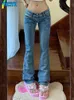 Frauen Jeans Yiciya Y2K Style Jeans Frauen Hosen Hosen Low -Rise -Jeans 90er Vintage Kleidung Wäsche neue Frauen -Denimhose Streetwear -Hosen Jeans T230817