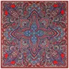 Eşarplar 130cm Vintage Büyük Kaju Marka Şalları Twill% 100 İpek Square Kadın Moda Bandana Tasarım Kerchief Eşarp Plaj Havlu Echelpe 230817