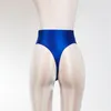 Slip slipjes heren sexy hoge taille string slipjes slip panty's t-back zijdeachtige bikini ondergoed comfortabele olieachtige briefs sexy underpants g string 230817