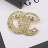 Women Designer Jewelry Luxury Brand Letter Brooch Pins Leather Brooches Pin Wedding Party Accessories Gifts