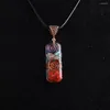 Pendant Necklaces 1PC Chakra Crystals Aura High Frequency Orgone Energy Healing Necklace Women Jewelry Drop Store