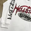 Tracksuits voor heren 2023 Hellstar T -shirt American High Street Classic Flame Letter Print Hellstar Casual Loose Men Women Women Long Sleeve T -shirt 230816