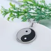 Chains Boniskiss Stainless Steel Taichi Yin Yang Paired Pendant Couple Necklaces For Lovers Friends Women Men Gossip Jewelry Gift