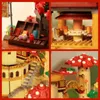 Blokken 2763PCS Fairy Tale Ganoderma Hotel Building Builds Mushroom House Village Architecture Micro Assemble B Story Toy Gift Girl R230817