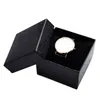 Sieradenboxen 10 stks Watchbox 85*85*53mm cadeau -pols Watch Black Box Paper Decoratie Bracelet Box Paper Sponge Pillow Sieraden Accessoires 230816